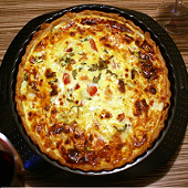 quiche tomate mozzarella basilic