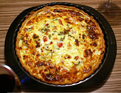recette quiche tomate mozzarella basilic